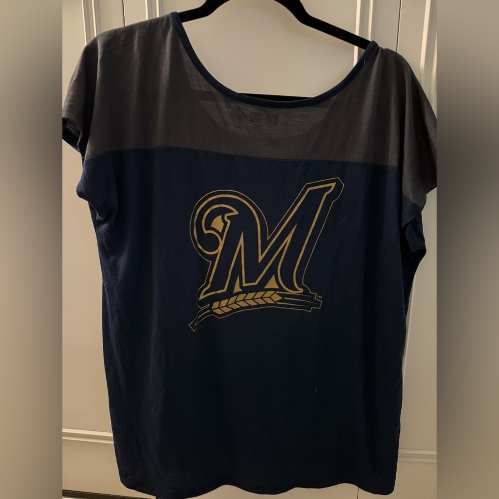 Milwaukee Brewers Navy T-Shirt - Picture 3 of 3